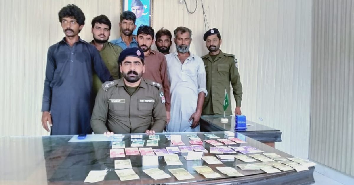 چنیوٹ میں پولیس کا جواء کے اڈہ پر چھاپہ