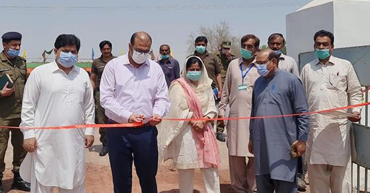 چنیوٹ میں گندم خریداری مرکز کا افتتاح