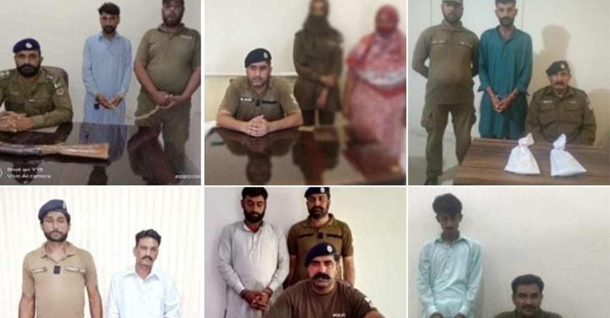 چنیوٹ پولیس کا  تھانہ سٹی, صدر, بھوآنہ,لنگرآنہ,لالیاں اور چناب نگرمیں جرائم پیشہ عناصر کیخلاف آپریشن جاری