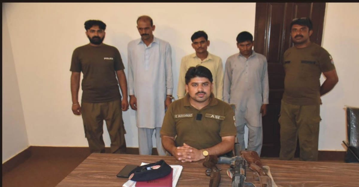 چنیوٹ مٰیں نقب زنی, مویشی چوری کی وارداتوں میں مطلوب گینگ گرفتار