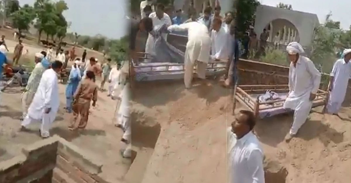 پاکستان: شیخوپورہ میں شرپسند عناصر کے  ہجوم نے احمدی خاتون کے جنازے پر حملہ کردیا