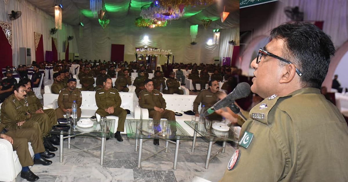 حسن اخلاق، خدمت اورعوام کی حفاظت کے جذبے کو اپنا شعار بنائیں ڈی پی اوچنیوٹ کا اجلاس عام سے خطاب