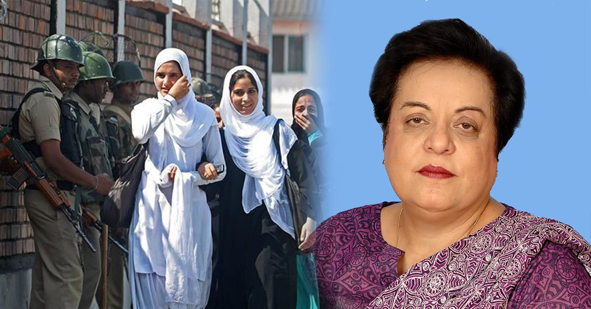 بھارتی فوج خواتین سےزیادتی کوبطورہتھیاراستعمال کررہی ہے،شیریں مزاری