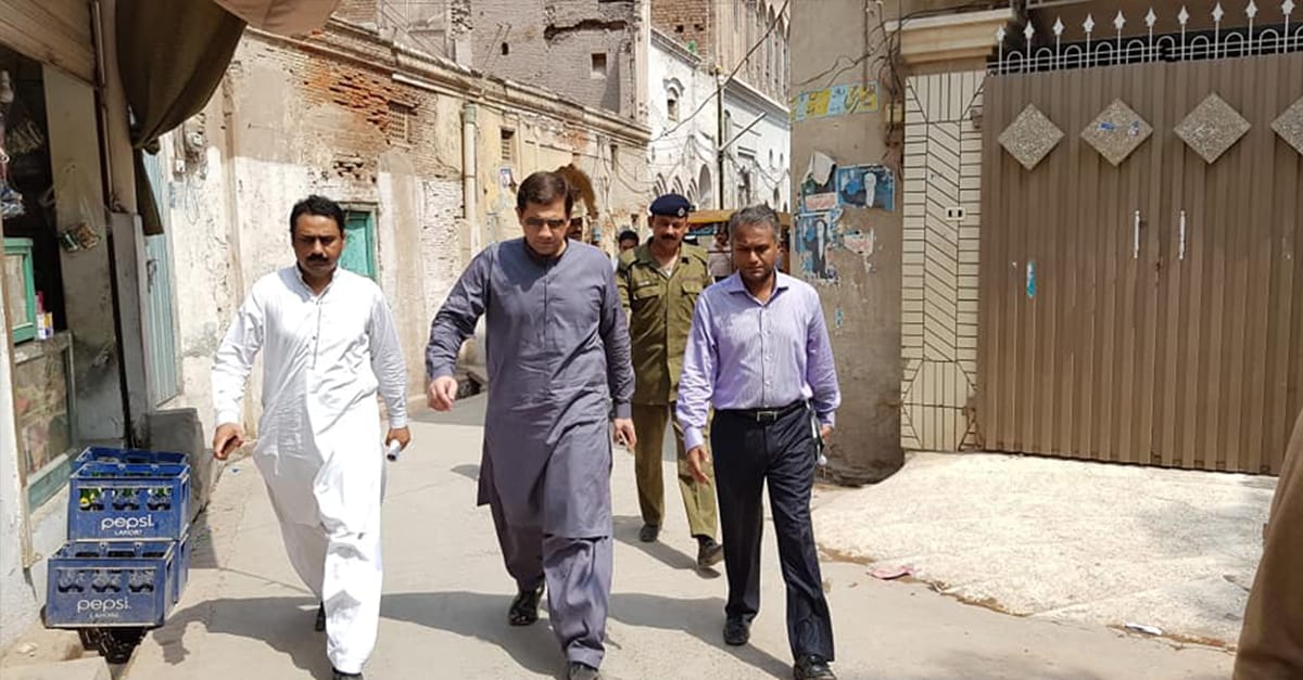 ڈی سی چنیوٹ کا محرم الحرام کے موقع پر نکالے جانے والے جلوسوں کے روٹس کا وزٹ