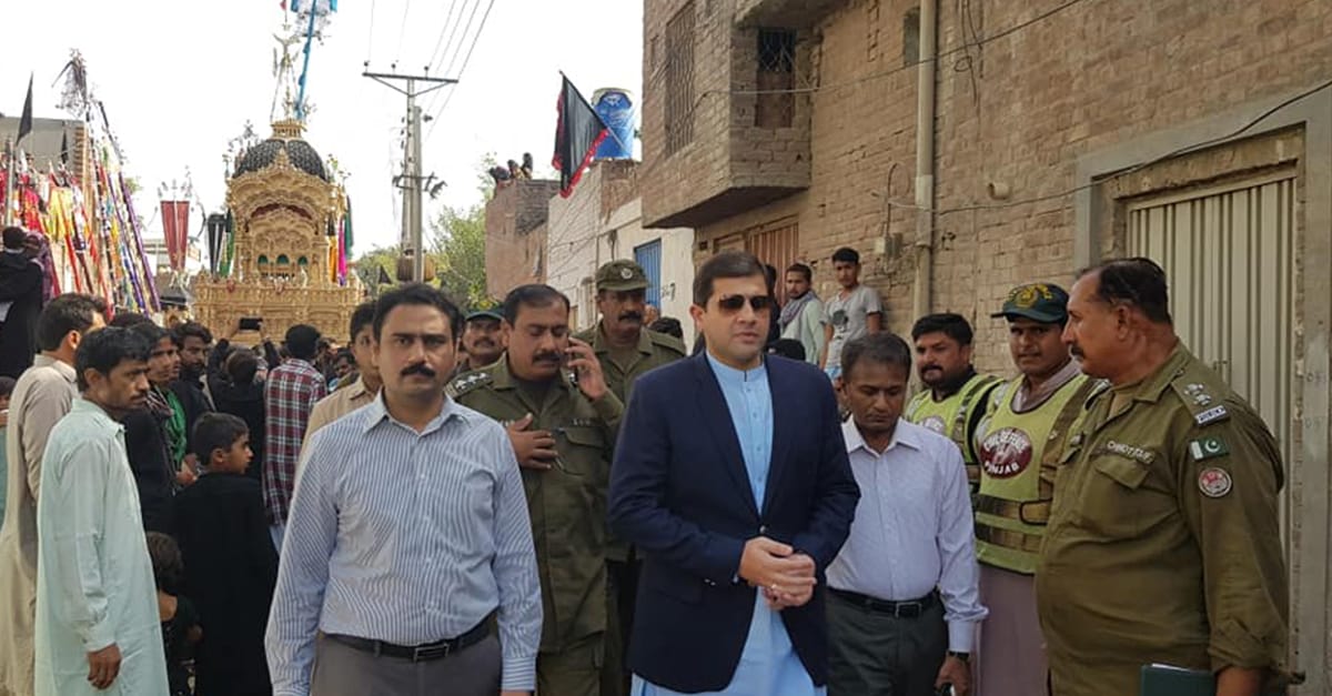 ڈی سی چنیوٹ کا 6 محرم الحرام کے جلوسوں کے روٹس کا وزٹ