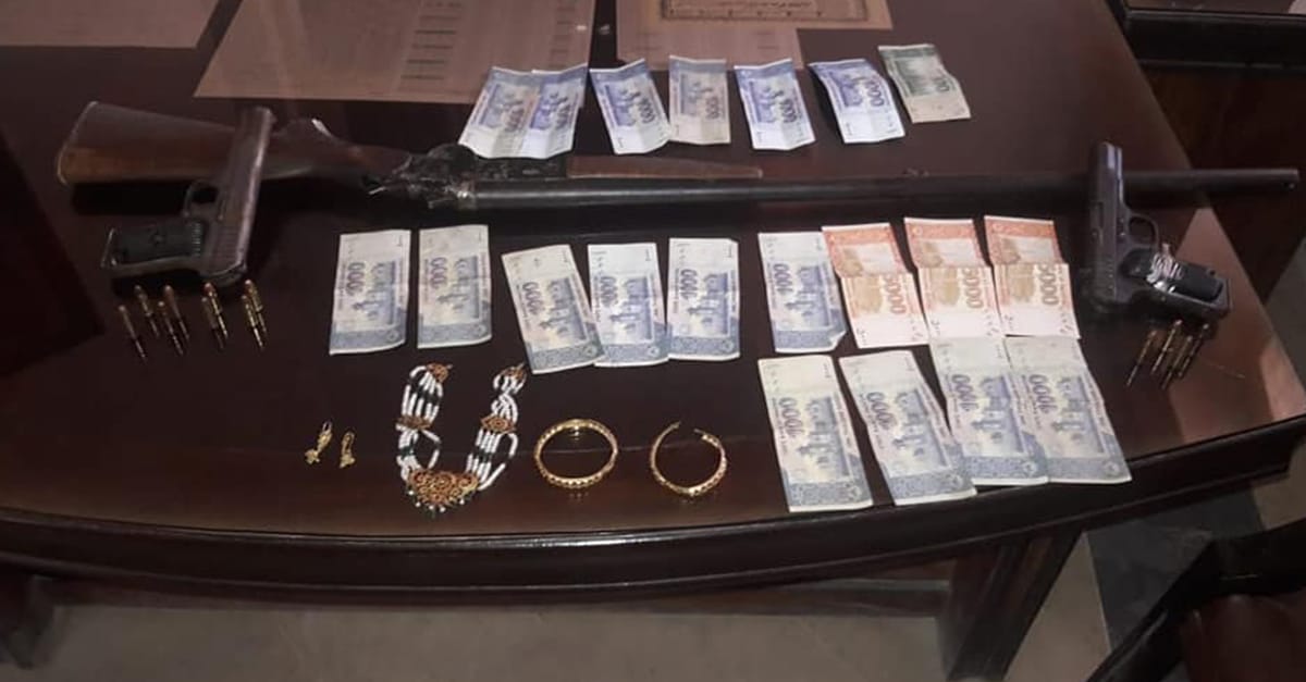 تھانہ لالیاں پولیس کی کاروائی،ڈکیت گینگ کے چار ملزمان گرفتار، ناجائز اسلحہ ، طلائی زیورات ، مال مسروقہ و نقدی برآمد