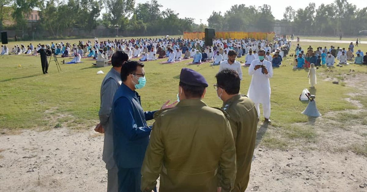 ڈی سی اور ڈی پی اوچنیوٹ نے عیدالفطر کے اجتماعات کا وزٹ کیا