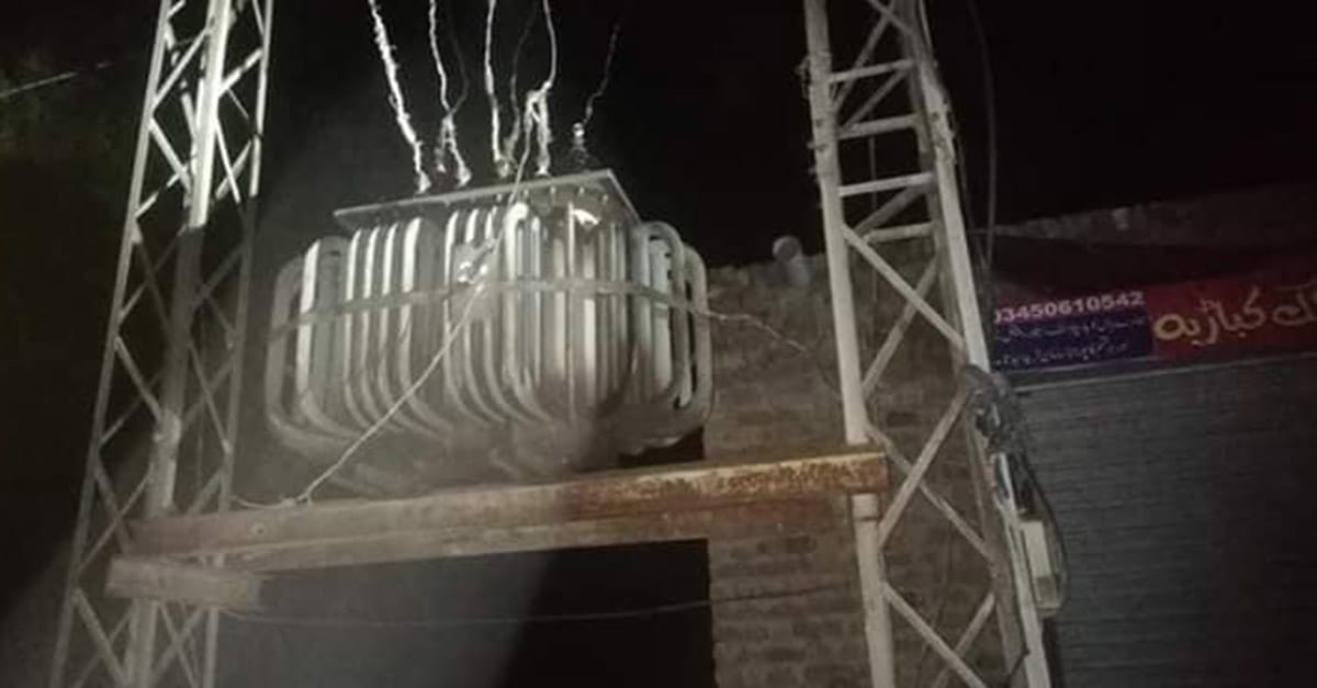 لالیاں کے علاقے شیخن کالونی شادی پور میں ٹرانسفارمر خراب