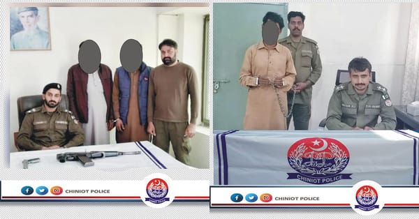 چنیوٹ پولیس کا جرائم پیشہ عناصر کیخلاف کریک ڈاؤن جاری