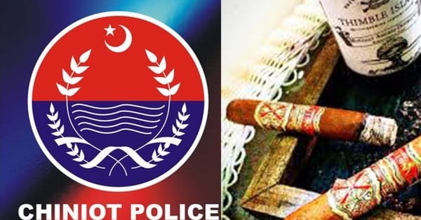 چنیوٹ میں غیر قانونی اسلحہ اور منشیات برآمد ہونے پر سات ملزمان گرفتار