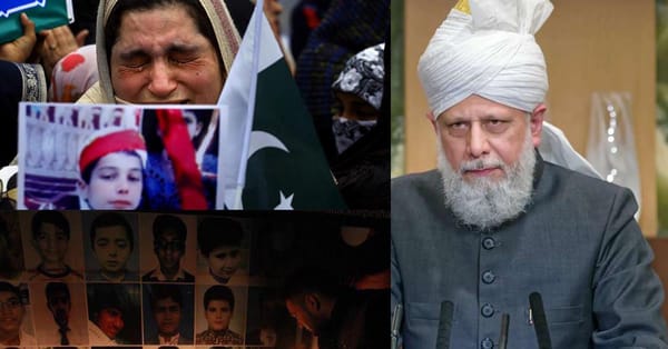 جماعت احمدیہ کے سربراہ مرزا مسرور احمدصاحب کے سانحہ آرمی پبلک سکول کے موقع پر شدید غمزدہ الفاظ