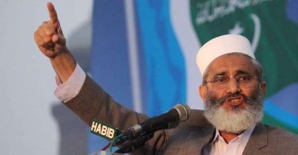 ہم پاکستان میں غیر مسلموں کیخلاف نہیں ہیں صرف احمدیوں کیخلاف ہیں، ہم خود اقلیتوں کے حقوق کے علمبردار ہیں،  سراج الحق