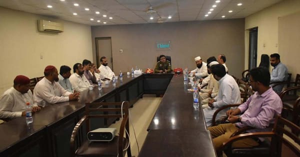 ڈی پی او چنیوٹ کی انجمن تاجران کے وفد سے میٹنگ