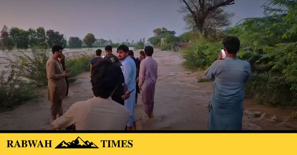 ربوہ: تین نمبر چونگی میں سیلابی پانی داخل